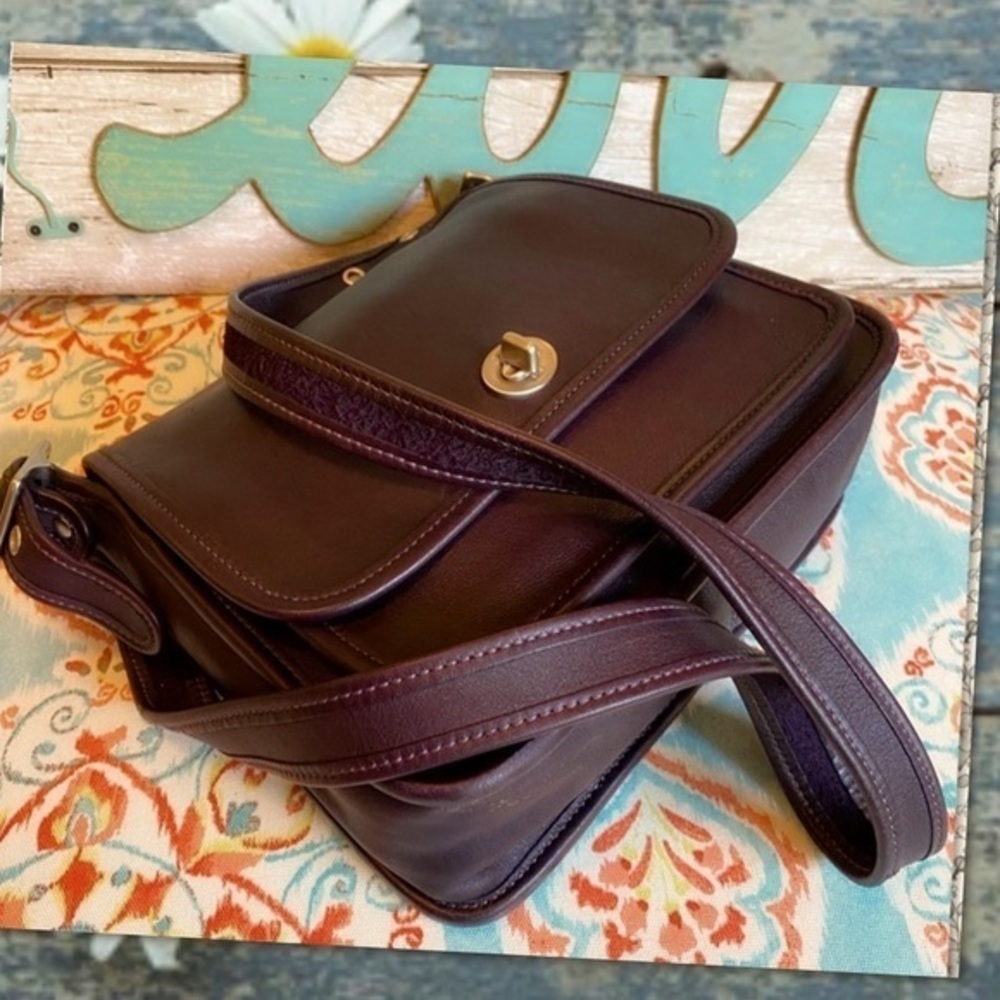 COACH MAHOGANY BROWN CROSSBODY RAMBLER 9061 - Picture 6 of 15